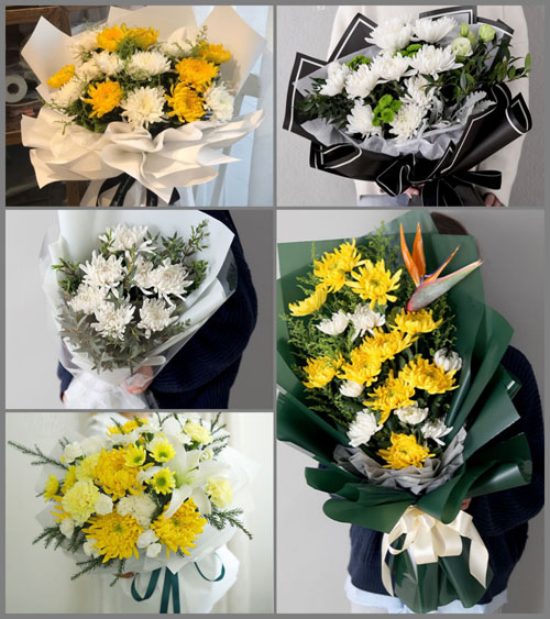 贵州毕节市黔西县重新镇木山村白事花束代送